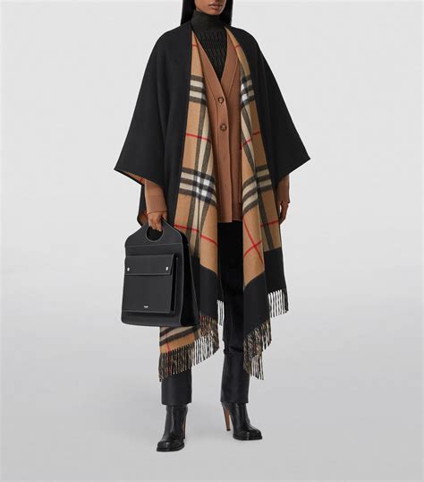 burberry strom strickjacke|Burberry cashmere cape jacket.